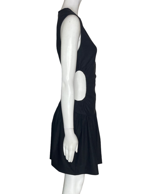 Vestido Blue Blush Sin mangas Ajustado Ruchas Negro - Talla M