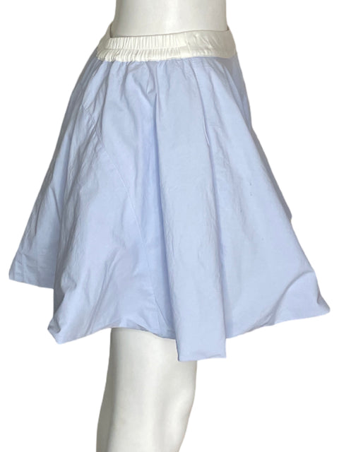 Falda Strut & Bolt Globo Liso Mini Azul - Talla S