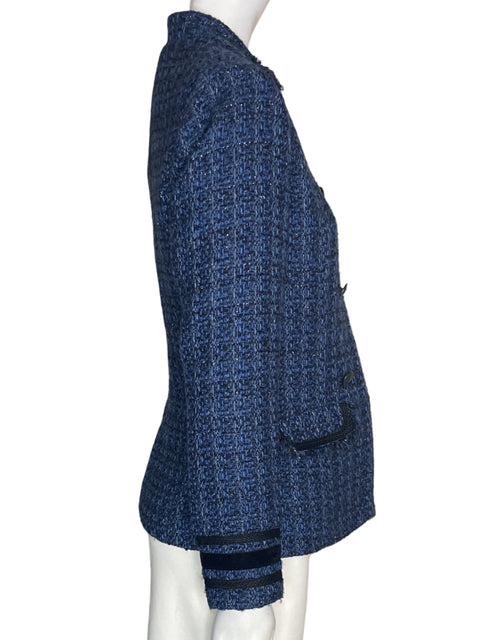 Chaqueta Naf Naf Estampado Manga larga Botones Azul - Talla 34