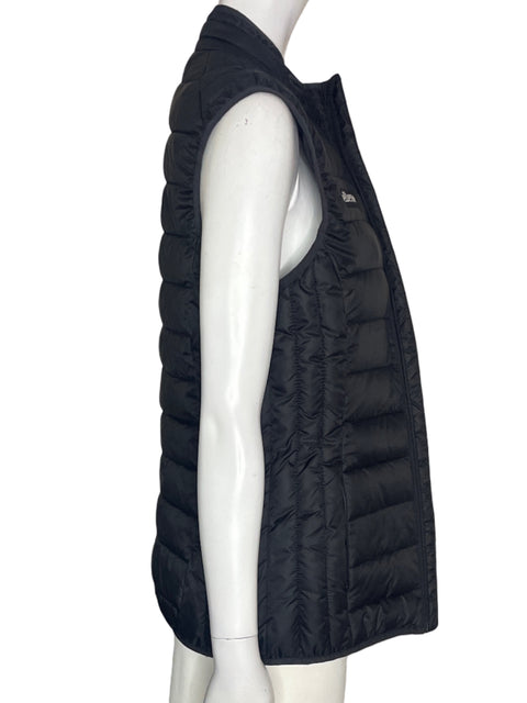 Chaleco Ellesse Acolchado Abierto Liso Negro - Talla 8