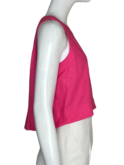 Top Express de Algodón Cropped Rosado - Talla S