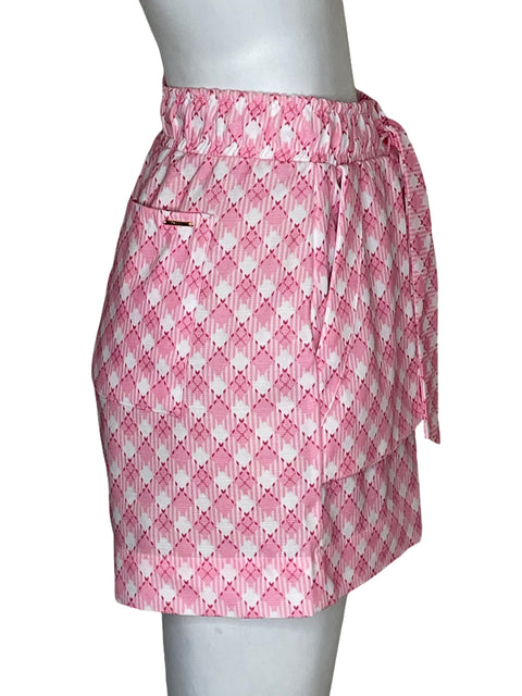 Short Cs Young Estampado Cuadros Mini Rosado - Talla S