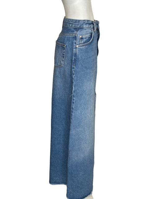 Falda Pilcro And The Letterpress Maxi Denim Azul - Talla 8