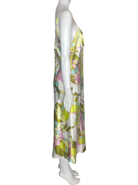 Vestido Emma & Michele Tiras Estampado Suelto Amarillo - Talla L