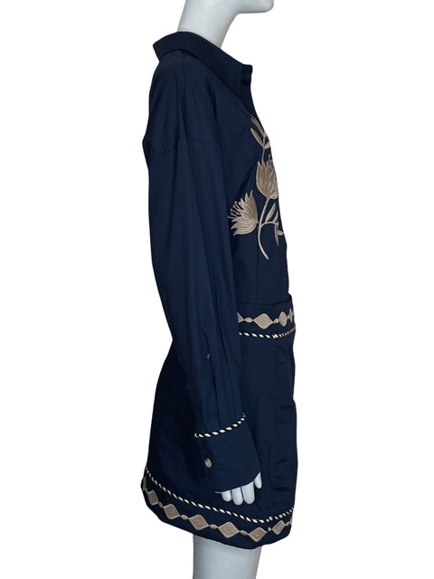 Conjunto Mable Bordado Azul - Talla XS