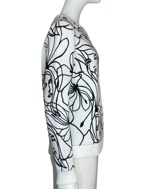 Blusa Hallhuber de Viscosa Neopreno Blanco - Talla XS