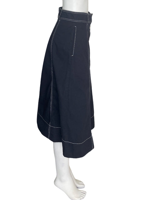 Falda Joie de Algodón Maxi Tipo a Liso Azul - Talla 4