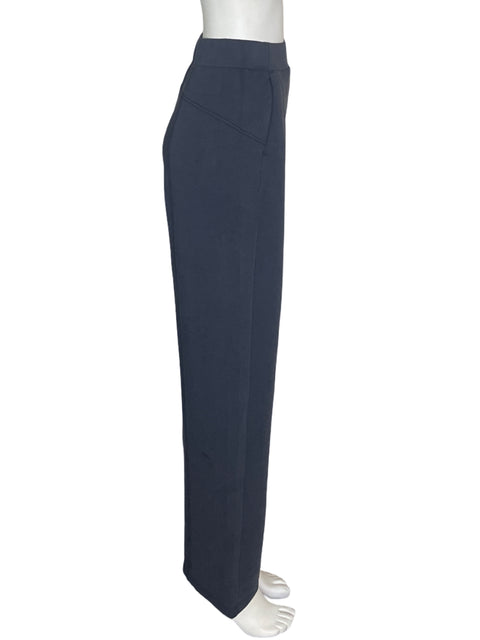 Pantalón Ododos Recto Wide-leg Liso Azul - Talla XS