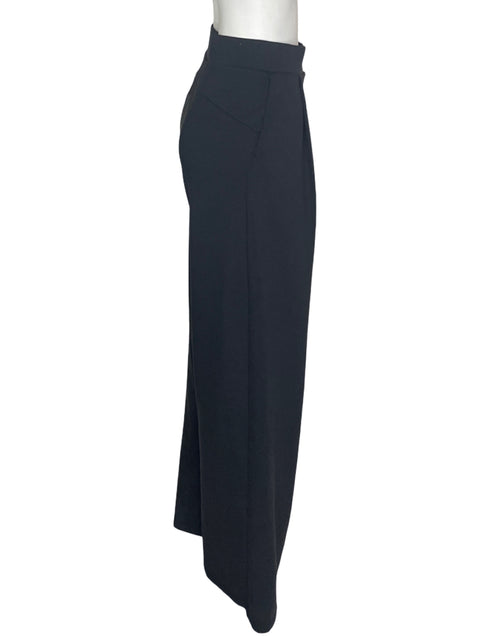 Pantalón Ododos Recto Wide-leg Liso Negro - Talla XS
