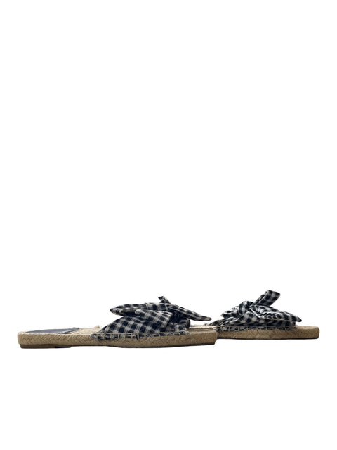 Sandalia Tesoro Tps Cuadros Negro - Talla 39
