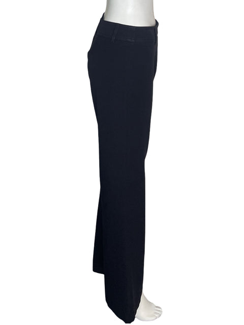 Pantalón Tesoori Recto Wide-leg Liso Negro - Talla 8