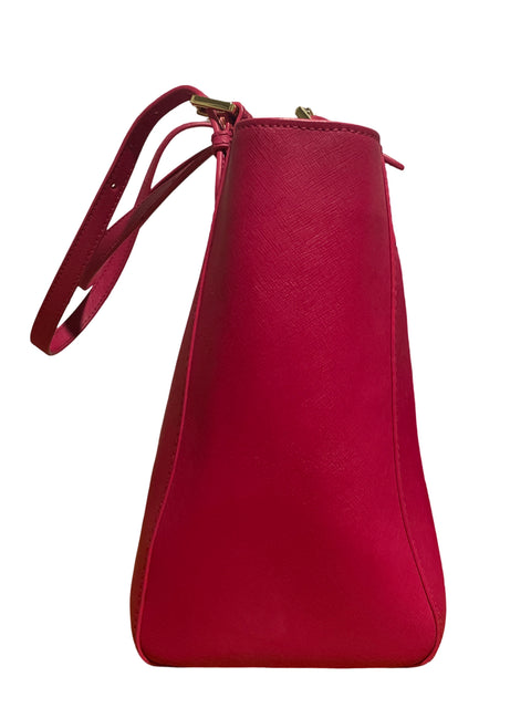 Cartera Tory Burch York Buckle Tote Liso Rosado - Talla U