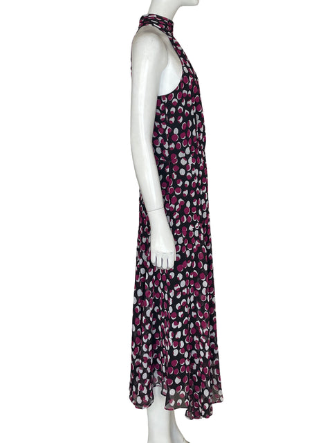 Vestido Calvin Klein Estampado Halter Morado - Talla 6