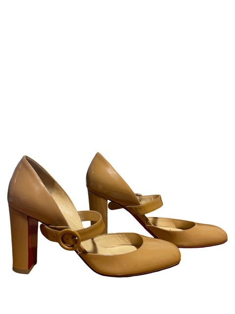 Calzado Christian Louboutin Mary Jane Beige - Talla 37