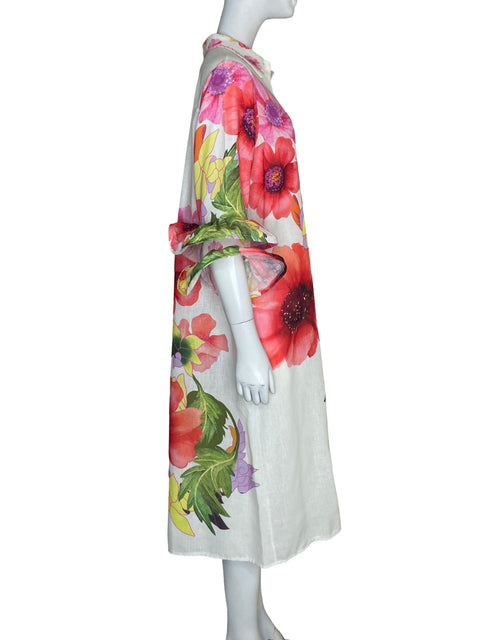 Vestido Vía Vai Estampado Floral Blanco - Talla L