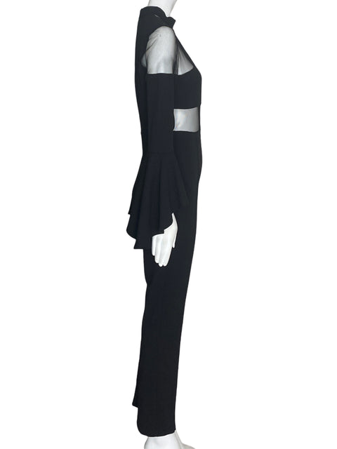 Mono Valentine Transparente Ruchas Manga larga Negro - Talla S