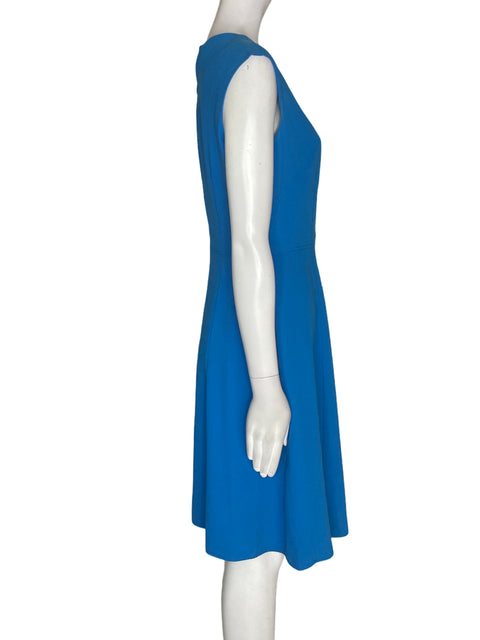 Vestido Tahari Suelto Sin mangas Midi Azul - Talla 4