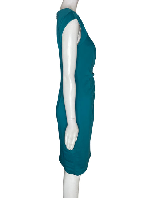 Vestido Calvin Klein Midi Cruzado Sin mangas Verde - Talla S