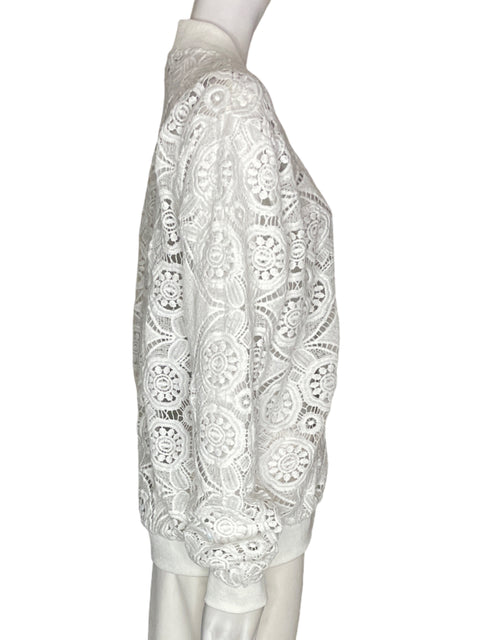Chaqueta Mazik Tejido Troquelado Manga larga Blanco - Talla M