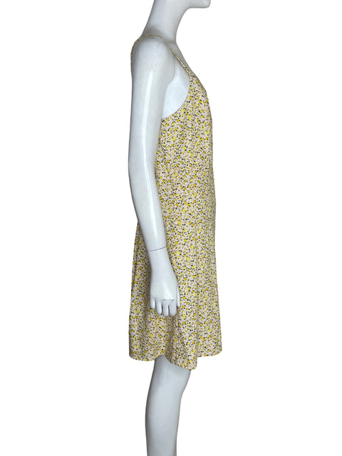 Vestido Old Navy Estampado Floral Amarillo - Talla S