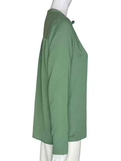 Blusa Vero Moda Liso Cuello v Nudo Verde - Talla S
