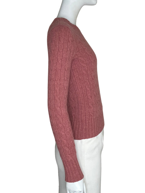 Abrigo Ralph Lauren Cuello redondo Tejido Rosado - Talla S