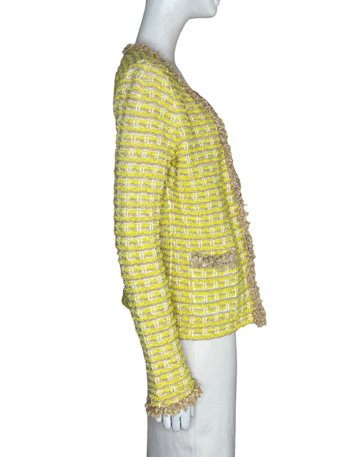 Blazer Apostrophe Tejido  tweed bouclé Amarillo - Talla 38