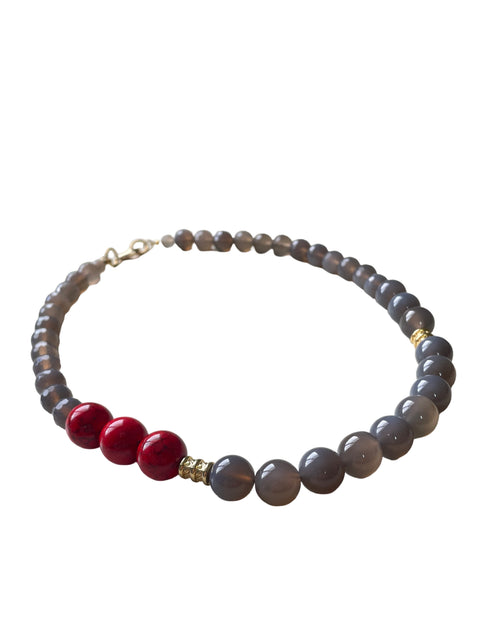 Collar Tesoro Tps Gris - Talla U