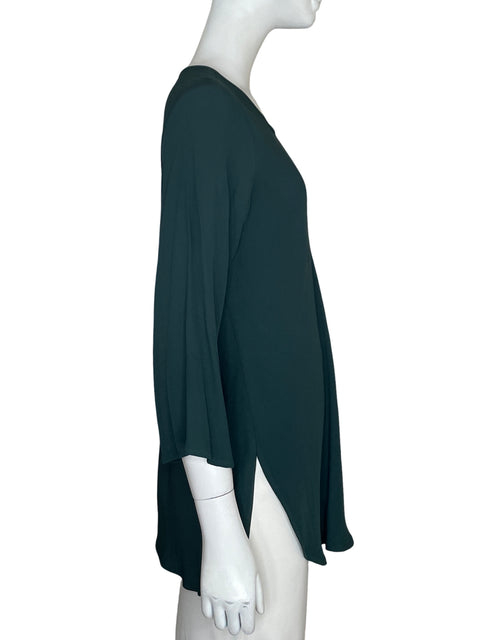 Blusa Ann Taylor de Viscosa Cuello redondo Asimétrico Verde - Talla 4