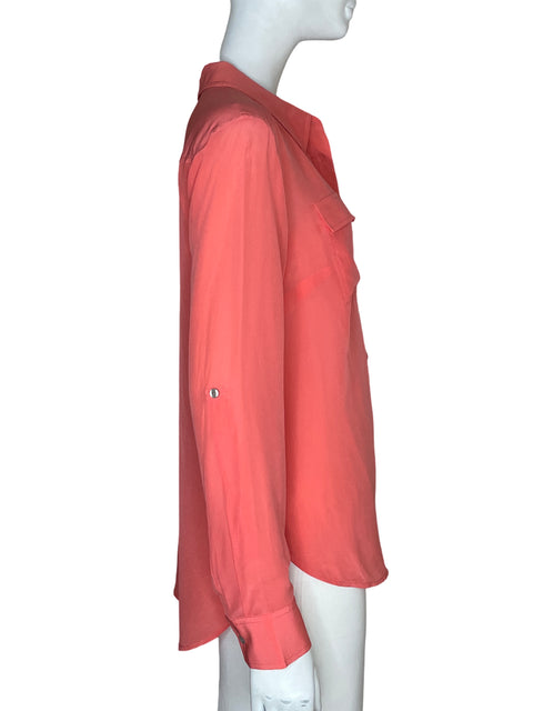 Blusa Ann Taylor de Seda Manga larga Naranja - Talla S