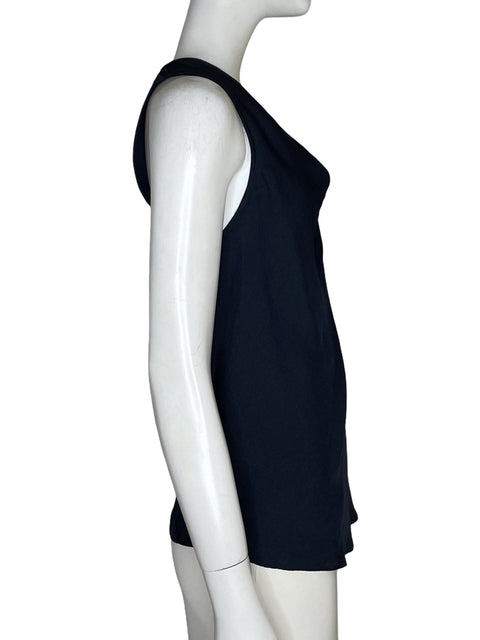 Blusa Ann Taylor Escote drapeado Azul - Talla XS