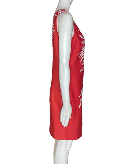 Vestido Sandra Darren Sin mangas Tachuela Estampado Naranja - Talla 6