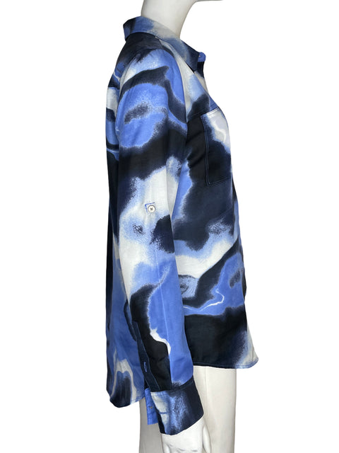 Camisa Calvin Klein Estampado Azul - Talla S