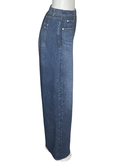 Pantalón Rag & Bone Bolsillo Legins Liso Azul - Talla L