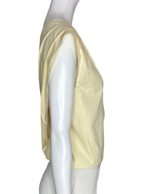 Chaleco Zara Sin mangas Cruzado Liso Amarillo - Talla S