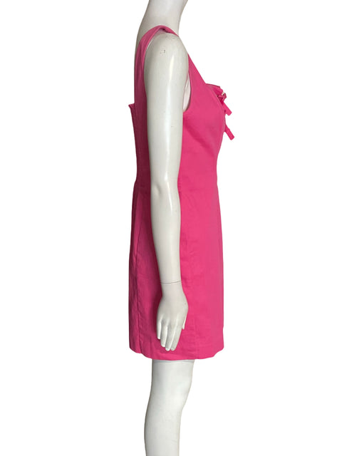 Vestido Adrianna Papell Sin mangas Midi Liso Rosado - Talla 4