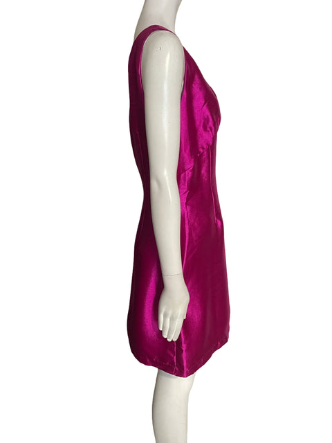 Vestido Naf Naf Sin mangas Midi Satinado Rosado - Talla 38