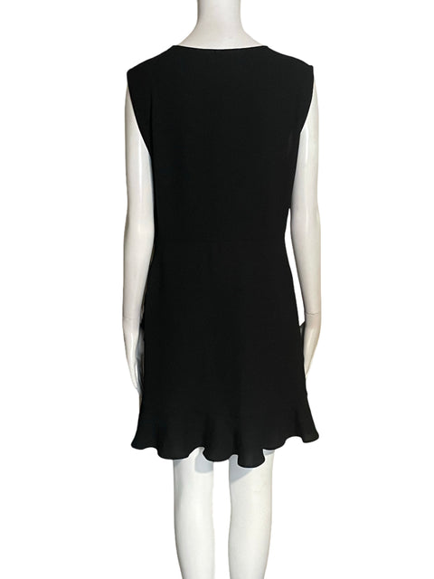 Vestido Iro Sin mangas Ruchas Ajustado Negro - Talla 40