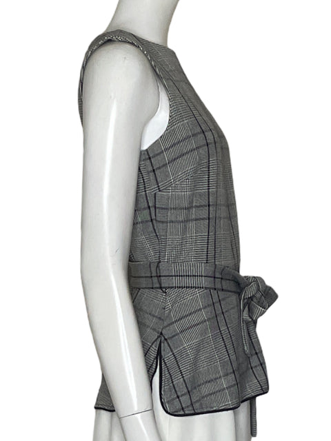 Blusa Zara Estampado Gris - Talla XS