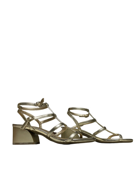 Tacón Anne Klein Metalizado Dorado - Talla 7