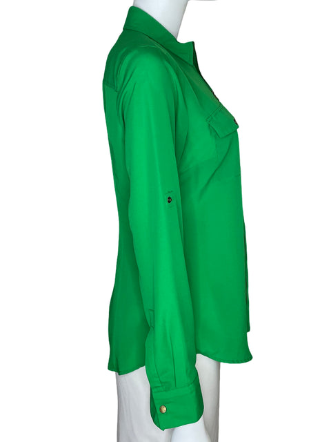 Camisa Michael Kors Zipper Verde - Talla S