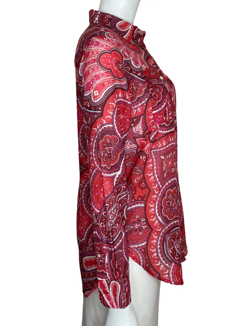 Camisa Ralph Lauren de Algodón Estampado Rojo - Talla S