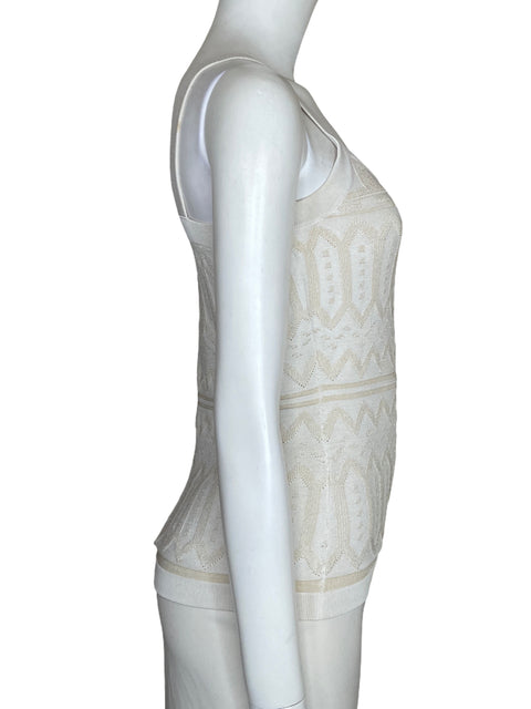 Camisa White House Black Market Tejido Beige - Talla XS
