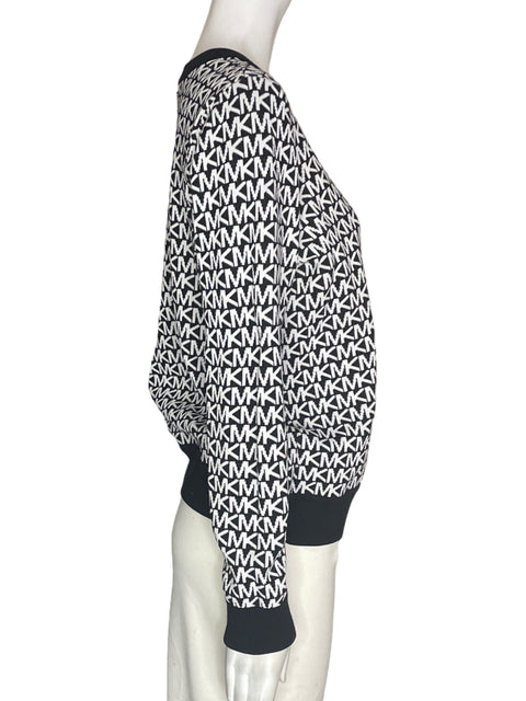 Chaqueta Michael Kors de Algodón Estampado Letras Manga larga Negro - Talla L