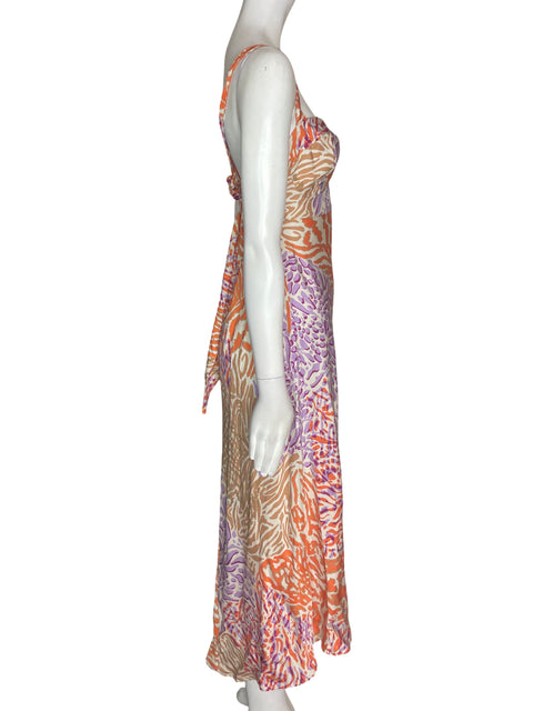 Vestido Sommer Estampado Tiras Maxi Rosado - Talla S