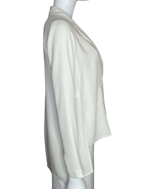 Blusa Bcbg Maxazria Cuello v Beige - Talla XS
