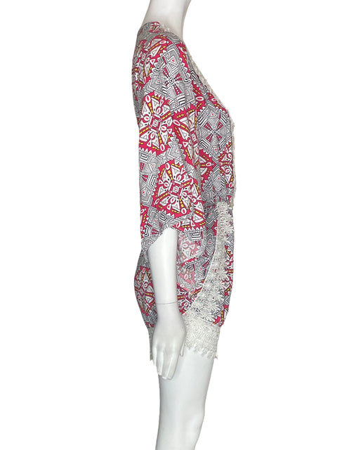 Romper Heidilicius Estampado Tejido Mini Rosado - Talla L