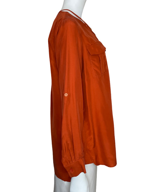 Blusa Michael Kors de Seda Manga larga Naranja - Talla S
