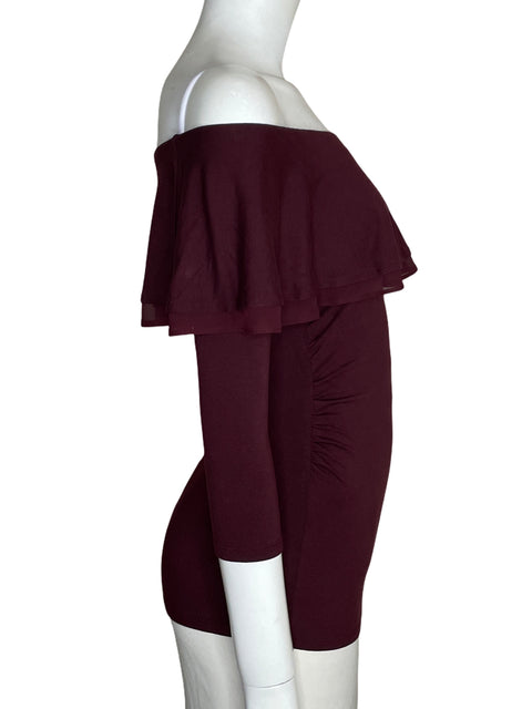 Blusa White House Black Market de Viscosa Vuelos Rojo - Talla XS
