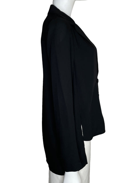 Blusa Bcbg Maxazria Cuello v Negro - Talla XS